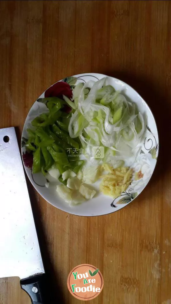 Bitter gourd fried meat