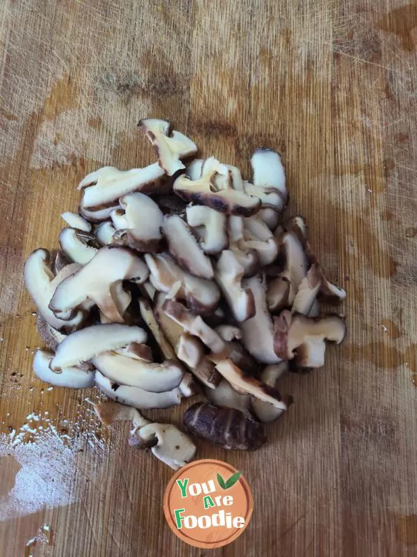 Fried Pork Slices with Broccoli and Mushroom