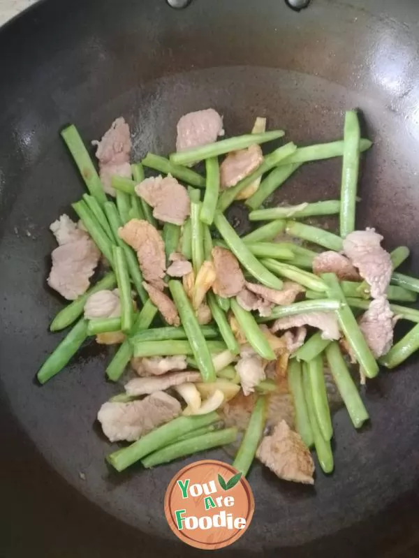 Sauteed Green Beans fry meat