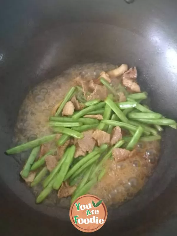 Sauteed Green Beans fry meat