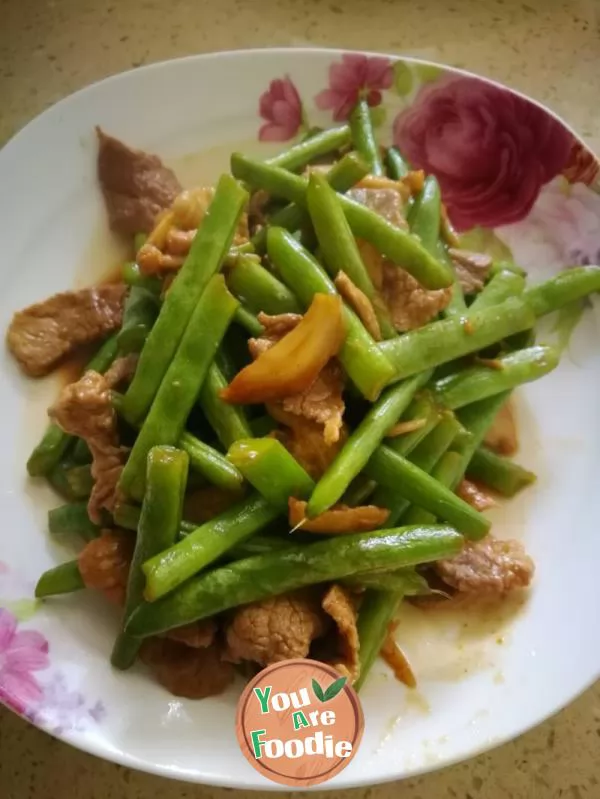 Sauteed Green Beans fry meat