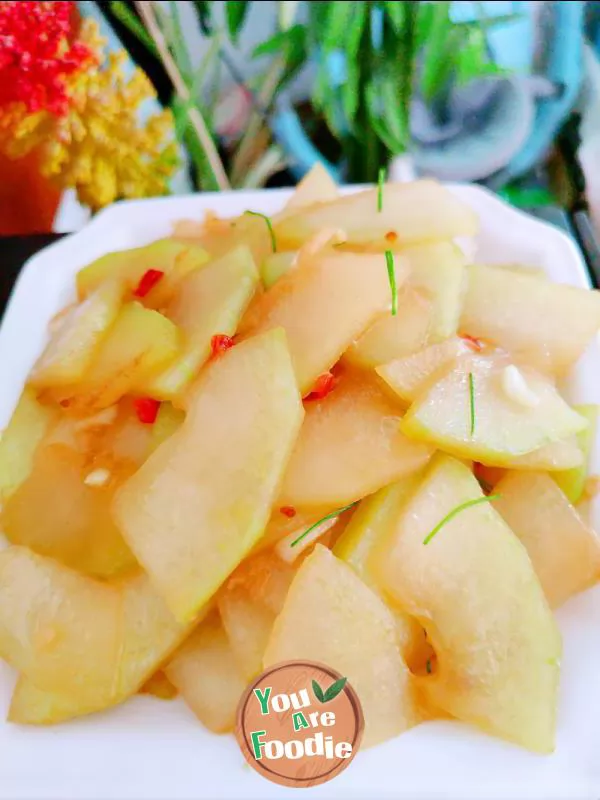 Stir fried winter melon