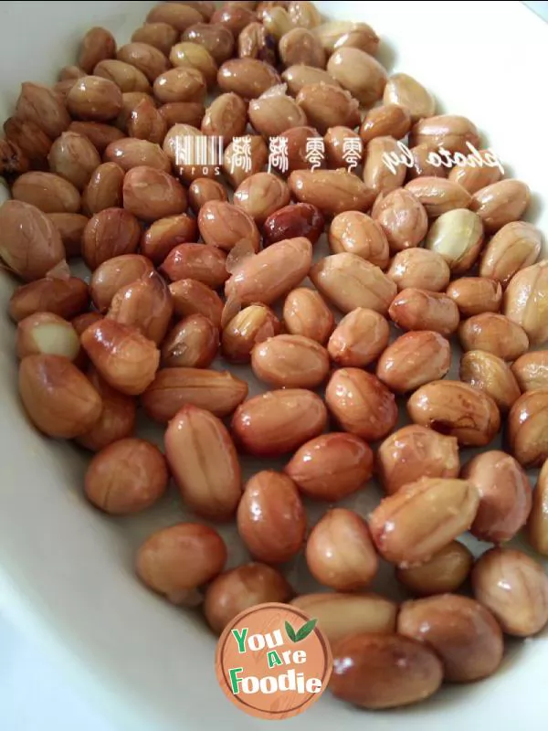 Deep fried peanuts in microwave oven - oil saving quick version