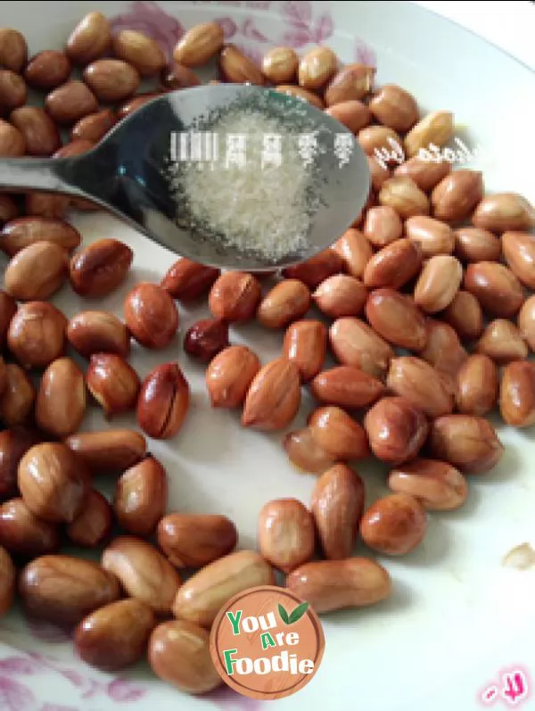 Deep fried peanuts in microwave oven - oil saving quick version