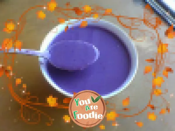 Purple potato oat peanut paste