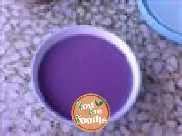 Purple potato oat peanut paste