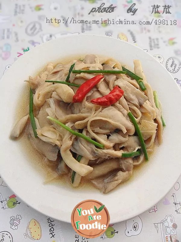 [homely dish] oyster sauce with mushroom (5-minute Kwai dish)