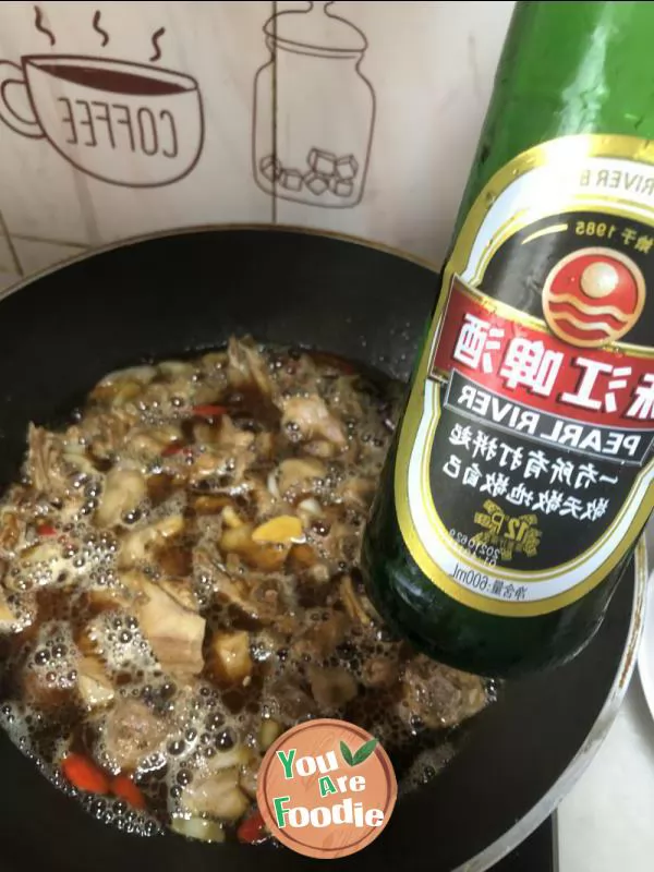 Braised duck with beer and ginger