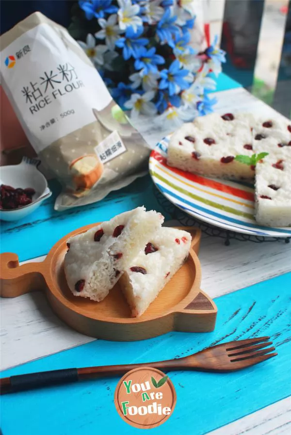 Cranberry rice cake