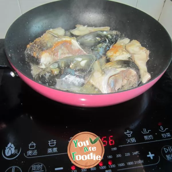 Boiled fish with vegetables