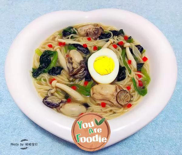 #Warm-food-\oyster-seasonal-vegetable-noodles