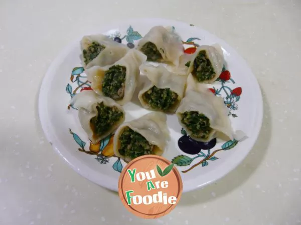 Wild vegetable food -- shepherd's purse dumplings