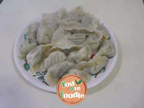 Wild vegetable food -- shepherd's purse dumplings