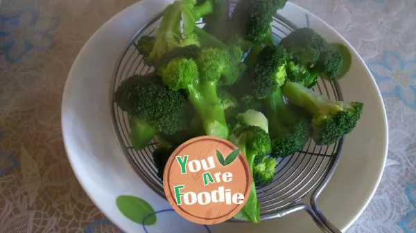 Fried mushrooms with Broccoli