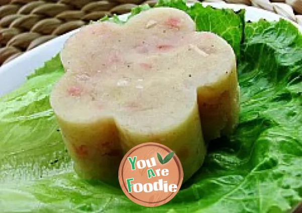 Greedy snack --- onion, ham and potato cake (two ways to eat)