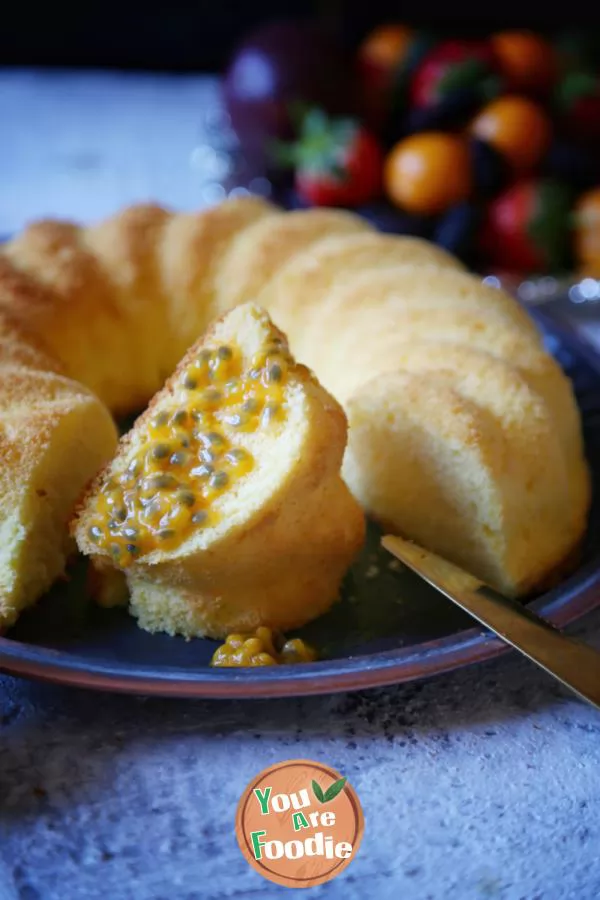 Passionfruit Chiffon Cake 