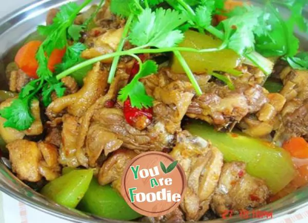 Stewed-chicken-with-lettuce