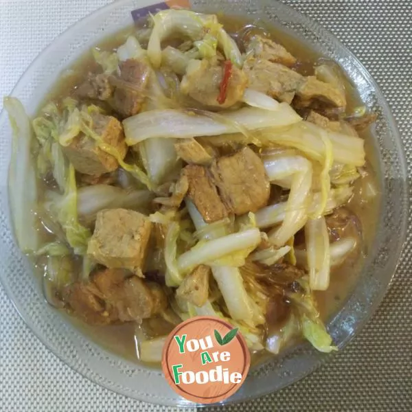 Stewed-pork-with-cabbage-and-frozen-tofu