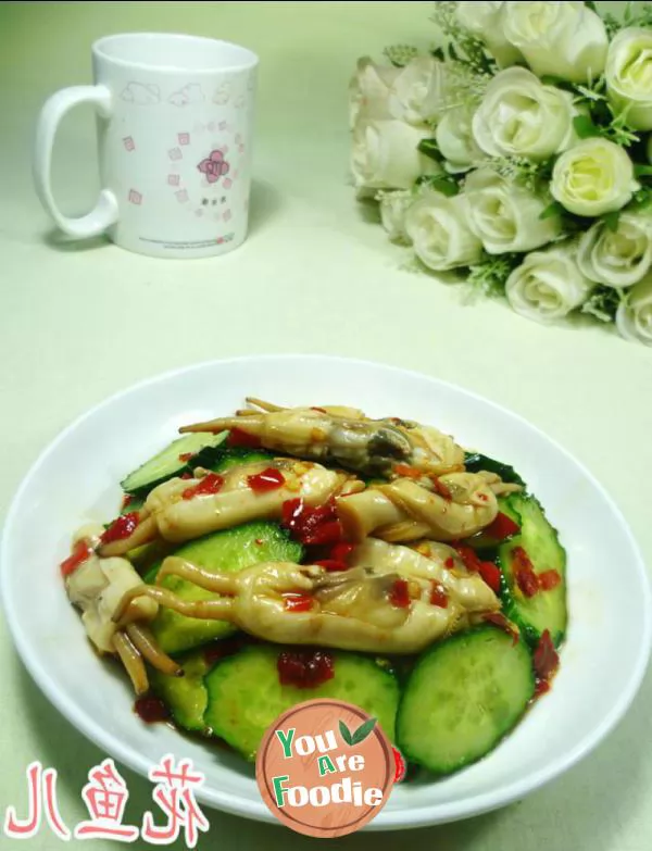 Mixed-razor-clam-with-cucumber