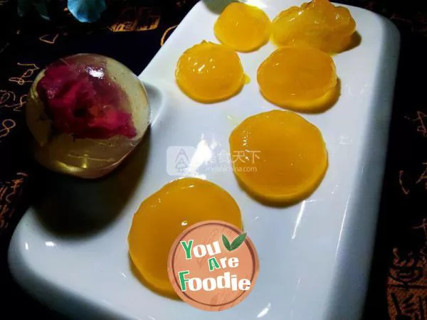 Homemade moon cake salted egg yolk