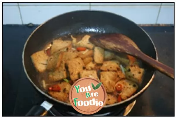 Braised Tofu with black bean sauce