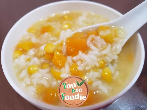 Sweet potato corn porridge (Golden porridge)