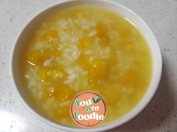 Sweet potato corn porridge (Golden porridge)