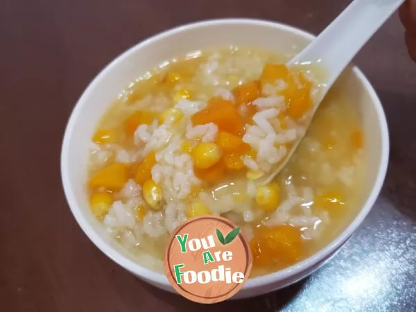 Sweet potato corn porridge (Golden porridge)