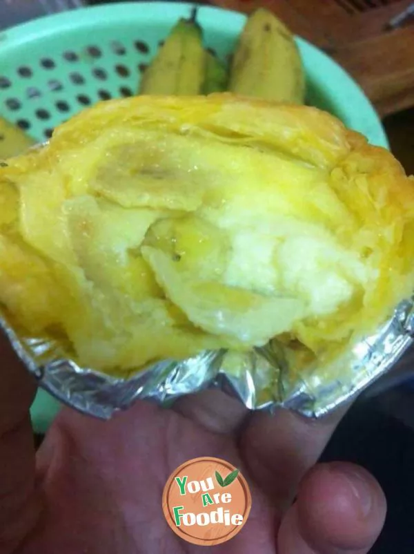 Banana mango Portuguese egg tart