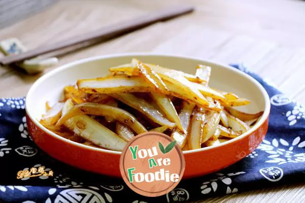 Stir fried onion with cumin