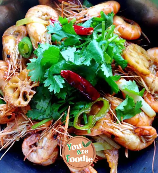 Fried Shrimps in Hot and Spicy Sauce