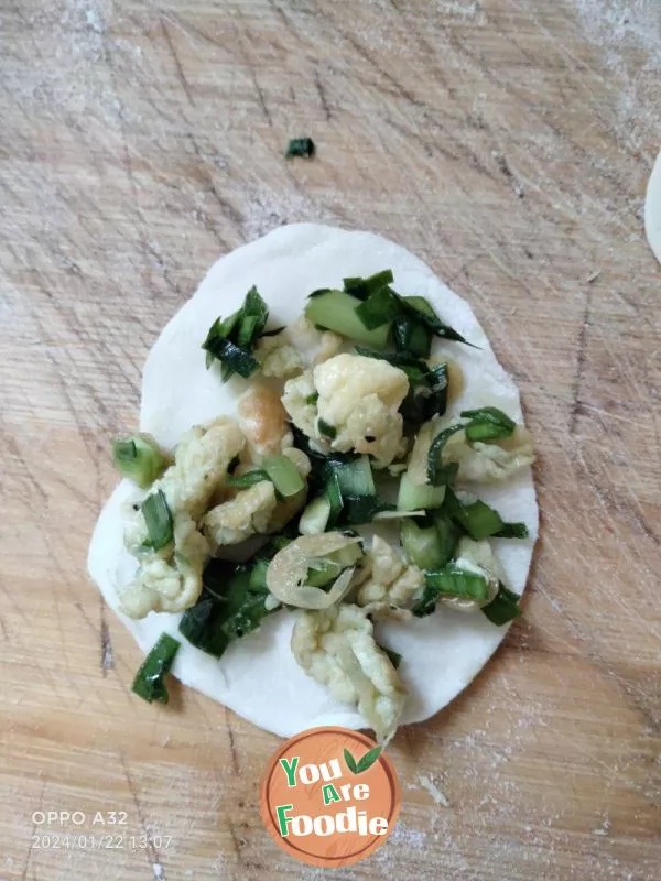 Three Fresh Leek Dumplings