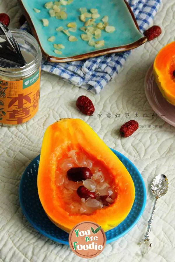 Four-good-desserts-to-drive-away-autumn-dryness:-[double-snow,-red-dates,-Papaya-Boat]