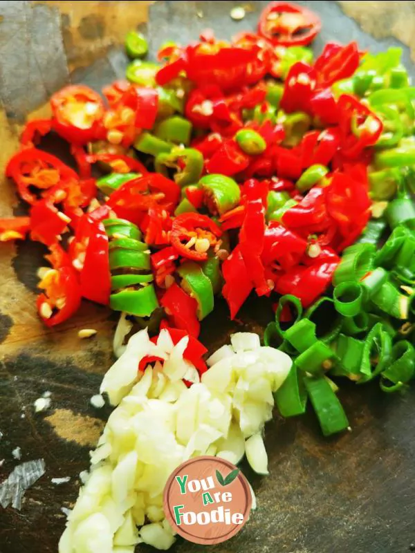 Boiled eggs with chili