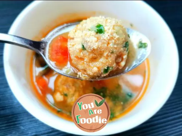 Tofu balls soup