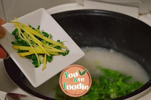 Congee with Minced Pork and Preserved Egg