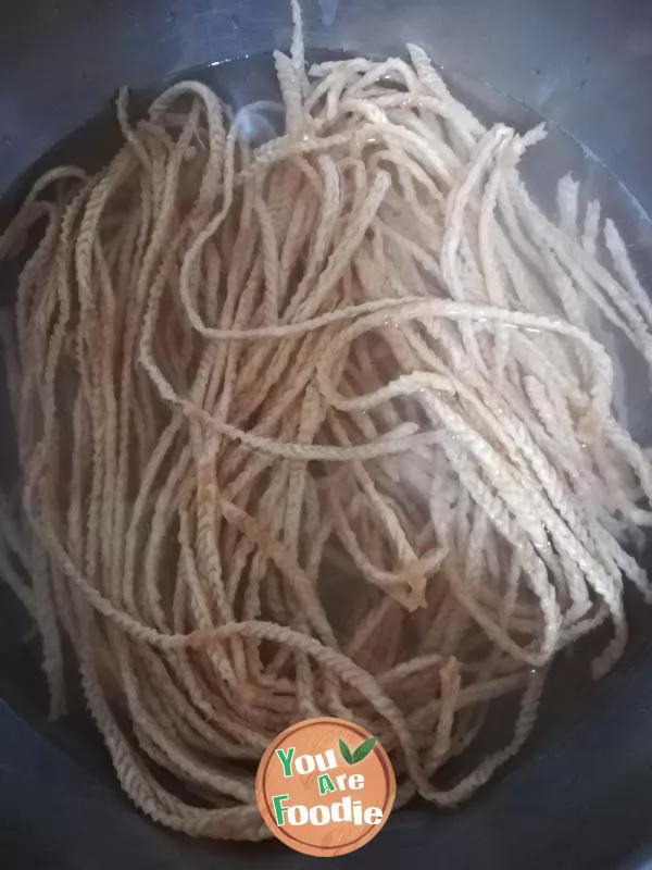 Fried Leek with Shredded Vegetable Tripe