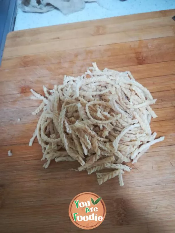 Fried Leek with Shredded Vegetable Tripe