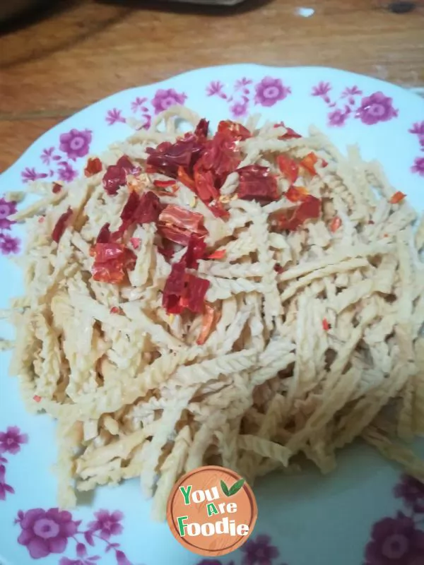 Fried Leek with Shredded Vegetable Tripe