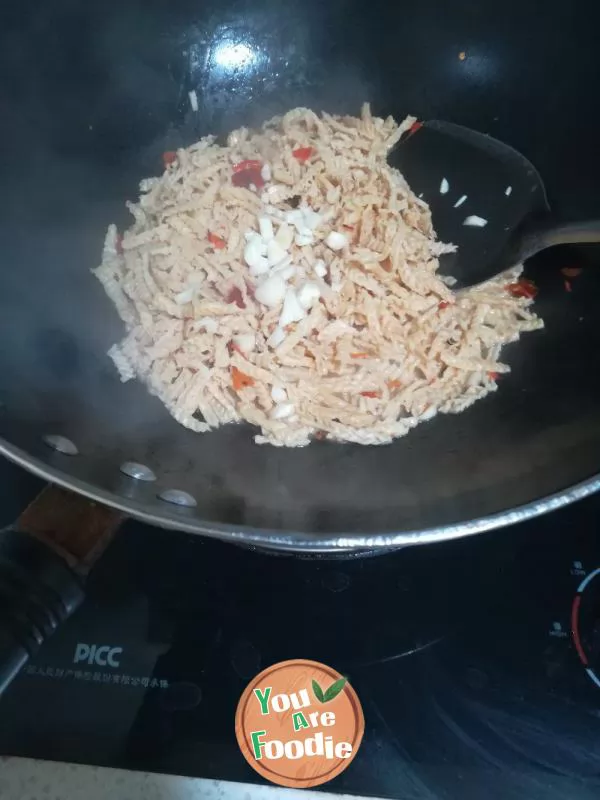 Fried Leek with Shredded Vegetable Tripe