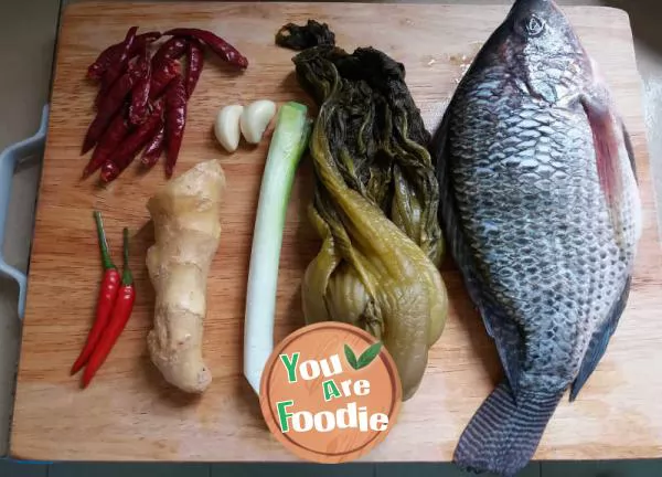 Boiled Fish with Pickled Cabbage and Chili