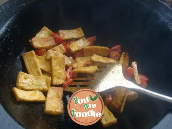 New collocation ----- Braised Tofu with tomato