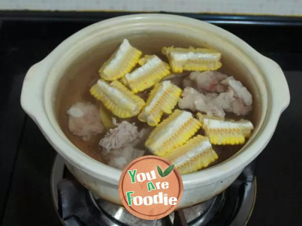 【 carrot and corn ribs soup 】