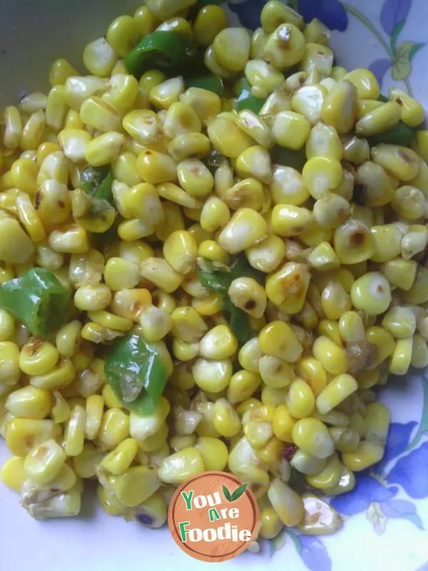 A dish loved by the family - corn with pepper