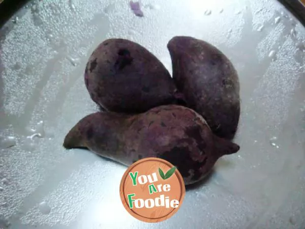 Purple potato cake