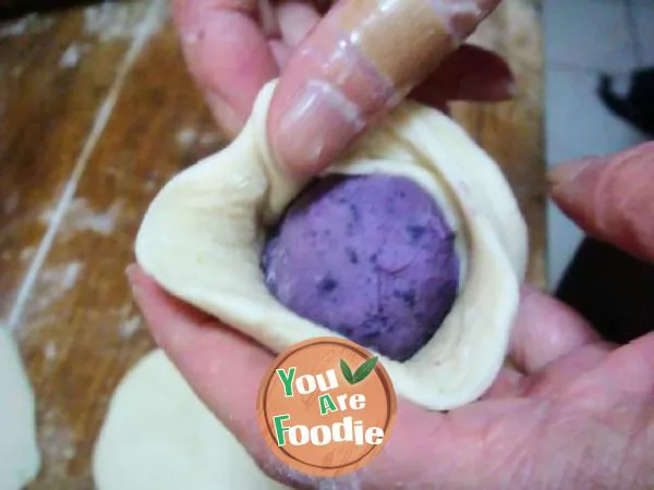 Purple potato cake