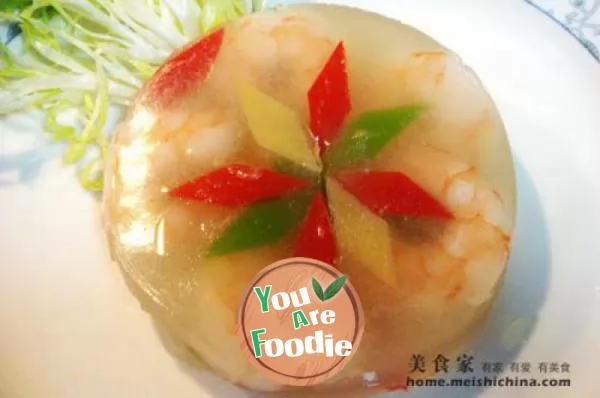 Crystal shrimp balls with jelly