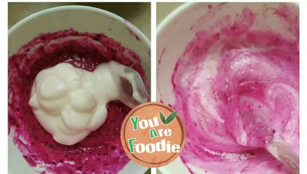 Pitaya egg cake