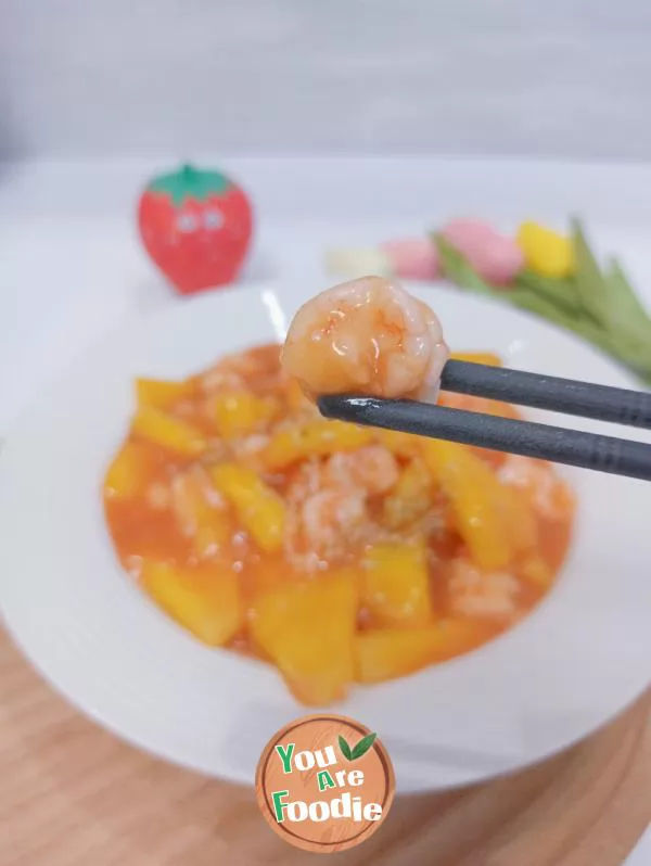 Sauteed Prawn with Pineapple