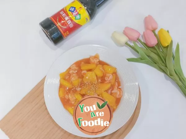 Sauteed Prawn with Pineapple